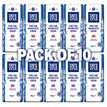 Granulated White Sugar Pure Cane 1kg (Pack of 10) – Everyday Essential – Premium - Made in the UK