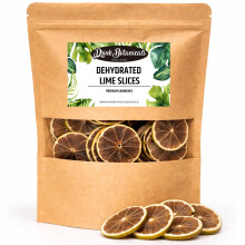 Dehydrated Dried Lime Slices | Lime Wheels | 110 + Slices Approx | 100% Natural No Added Sugars | For Cocktails, Wreath Making, Tea, Cakes, Decoratio