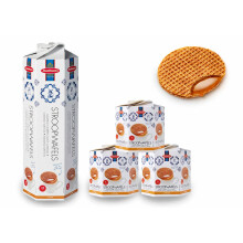 Daelmans Stroopwafels - Caramel Wafers - 3 x 8 in a Hexa Tower - Authentic Dutch Caramel Waffle - Stroopwaffels
