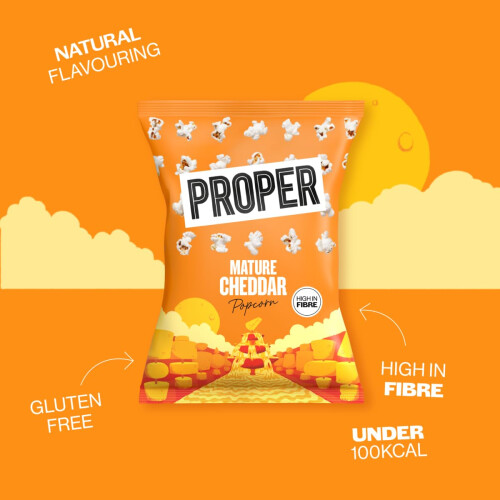 PROPER Mature Cheddar Popcorn 24 X 20g 2