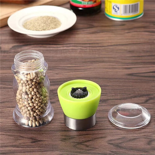 Adjustable Ceramic Rotor Pepper Grinder - Refillable Manual Spice Mill Shaker, Essential Kitchen Tools for Seasoning B 2
