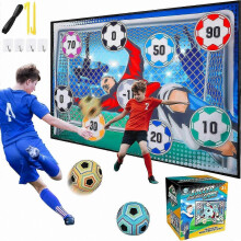 Kids Soccer Training Goal Set for Indoor and Outdoor Use, Football Target for Competitive Play (Compliant with CE CPC EN7 Standards)
