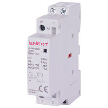 E.NEXT p005220 Modulær kontaktor PRO 2P 25A 1NO+1NC 230V AC