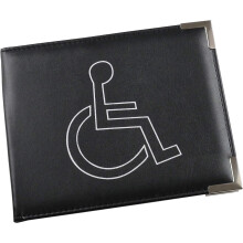 Esposti Disabled Blue Badge and Timer Holder - Blue Badge Wallet for Car - Disability Parking Permit Holder - Disabled Badge Cover - Wallet for Disab