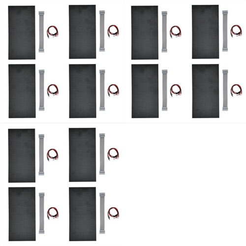 12Pcs P5 Indoor LED Screen Panel 64X32 LED Display Module 16 Scan Full Color LED Electronic Screen Display 320X160mm
