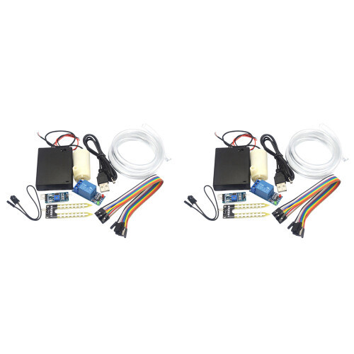 2X Automatic Irrigation Module DIY Kit Automatic Watering Module Soil Moisture Detection Automatic Water Pumping