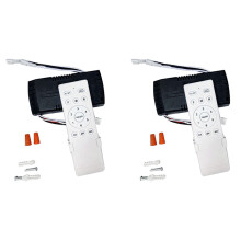 2X Universal Ceiling Fan Remote Control Kit Replacement, 6-Speed & Timing, Remote Replacement for  Ceiling Fan Light