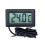 Sort LCD-termometer, fra -50C til 100C. 1
