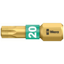 Wera 1/4" diamantbelagt bit DIN3126C6.3 til Torx T20x25mm skruer