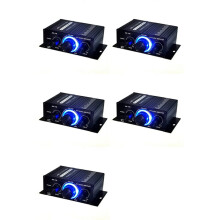 5X Stereo Amplifier Dc12V Dual Channel Hi-Fi Audio Player Supports Mobile Phone Dvd Input