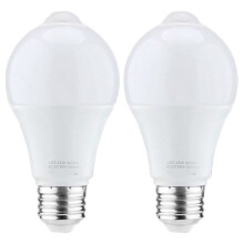 2X Lampadina con Sensore di Movimento da 12W, Lampadina LED di Sicurezza Attivata da Movimento per Interni / Esterni, 1000LM, E26 / B22,3500K Bianca
