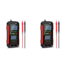 2X USB Multimeter Digital Voltmeter with 4.8Inch LCD Screen Multi Tester Capacitance Resistance Frequency Voltage Tester
