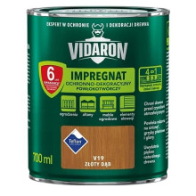 VIDARON BESKYTTENDE OG DEKORATIV IMPREGNERINGSBELÆGNING GOLDEN OAK V19 0,7L