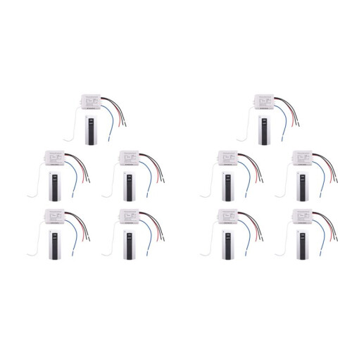 10X Channel with Digital Transmitter 220V /OFF 1  Wireless Relay Receiver Remote Control Light Lamp