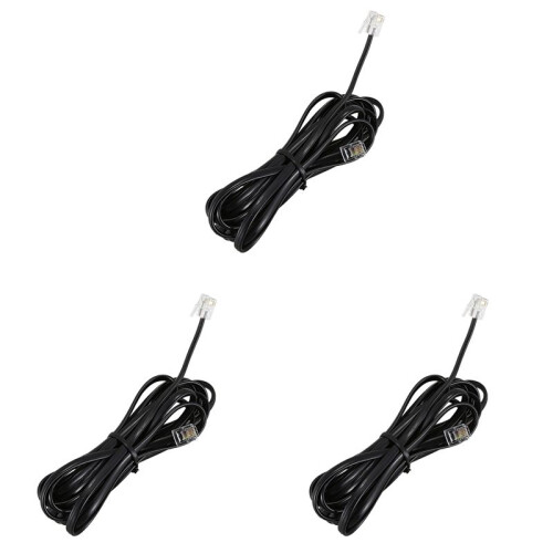 3X RJ11 6P4C Telefonkabelkabel ADSL Modem 3 Meter