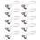 10X DB9 RS232 Naar 10-Pins Lintkabelconnectoradapter 1