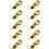 Right Angle Spade Fork & Binding Post - 4mm Banana Plug Socket - Spade Fork Connector for Speaker & Power & Amp(20 Pack) 3