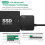 2X Cabo Adaptador  para USB 3.0 para Disco Rígido SSD HDD  III de 3,5/2,5 Polegadas, Conversor de Disco com Suporte para Plugue UE UASP 5