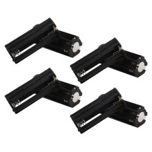 8 Stueck Schwarzer Batteriehalter fuer 3 x 1,5 V AAA Batterien Taschenlampen Fackel