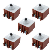 5X Winkelschleifer AC 250V 6A 125V / 12A DPST Drucktaster fuer 6-100