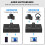 3pcs 3.5mm Audio Switcher, 2 Input 1 Output/1 Input 2 Output Audio Splitter Switcher,One-Key Mute Button 5