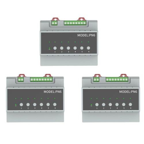 3X Tuya  Zigbee 6CH Relay  Module Remote Control Appliance Control Module Supports 3-Way Motor Control