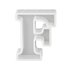 (F) Silicone Keychain Moulds Pendant Molds Letter Shaped Hand-Making Jewelry Tools Pendant Moulds for Keychain Keyrings Multicolor