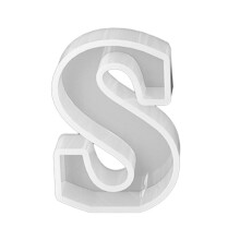 (S) Silicone Keychain Moulds Pendant Molds Letter Shaped Hand-Making Jewelry Tools Pendant Moulds for Keychain Keyrings Multicolor