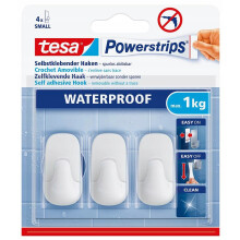Tesa itseliimautuvat kylpyhuonekoukut valkoiset 1 kg