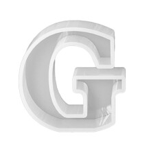 (G) Silicone Keychain Moulds Pendant Molds Letter Shaped Hand-Making Jewelry Tools Pendant Moulds for Keychain Keyrings Multicolor