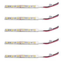 5 Pcs 10cm Waterproof White 5050 LED Strip Lights 12V Caravan Boat Car