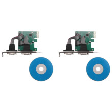2X PCI-E PCI Express Dual Serial DB9 RS232 2 Controleur Adaptateur Carte Vert