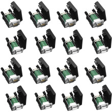 DB9 Sans Soudure RS232 D-SUB Série à 9 Broches Port Terminal Mâle Femelle Adaptateur Connecteur Carte de Dérivation (8-Mâle + 8-Femelle)