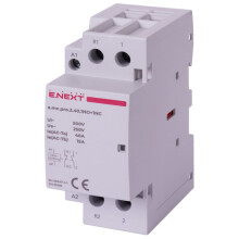 E.NEXT p005226 Modulær kontaktor PRO 2P 40A 1NO+1NC 230V AC