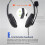 2X Wired USB Headset Computer Teaching Telephone Headset with Microphone Type-C for Zoom Skype Office Call Center 4