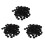 Fasdga 300 Pcs Black Sponge Earbud Headphone Cap Ear Pads Cover Replacement 1