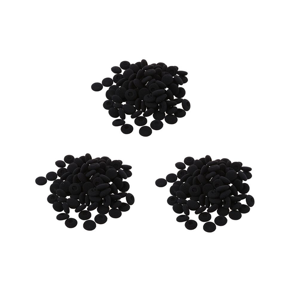 Photos - Lens Hood Fasdga 300 Pcs Black Sponge Earbud Headphone Cap Ear Pads Cover Replacement