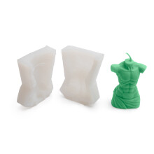 Silikone lysform, mandlig silhuet, 7x3,9x9,3 cm