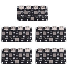 5X QC3.0 QC2.0 Carte de Chargeur Rapide USB 4XUSB Port Convertisseur - DC12V-30V Ă 3-12V Module de Circuit de Charge