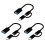 3X 2 in 1 USB 3.0 OTG Adapter Cable Type-C Micro-USB to USB 3.0 Interface Converter Black 1