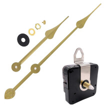 (2) Quartz DIY Wall Clock Movement Mechanism Kits Including Hands Battery Operated Repair Parts Replacement