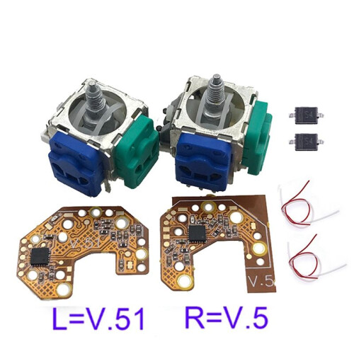 2PCS Hall Joystick+Calibration Board for  Elite 2 Gamepad Hall Effect & Hall Joystick Center/Outer Ring Calibration 2