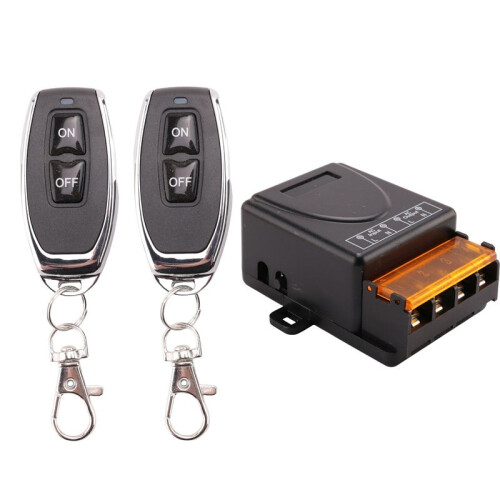 4X 433MHz 220V Water Pump Remote Control  1Ch 30A Receiver Module /OFF Wireless RF Transmitter for Light LED Fan 1