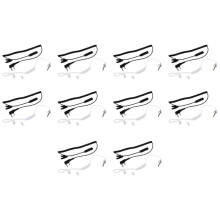 10X 2-Pin PTT Microfono Auricolare A 3.5mm Air Acustico del Tubo Ricevitore Telefonico per 888S UV-5R