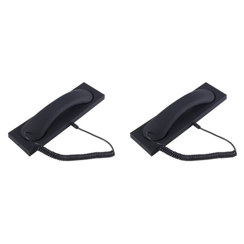 2X Receptor de Telefone Retro Universal Handset Smartphone Chamada Headset Microfone de Telefone Fixo de 3,5 mm