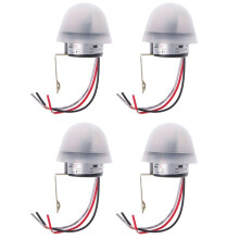 4X Automatic Auto Off Photocell Street Light Lamp C AC 220V 50-60Hz 10A Photo Control Sensor