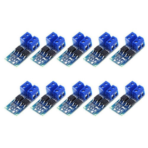 100PCS  5V-36V 15A(Max 30A) MOSFET MOS FET Trigger  Driver Module 0-20KHz PWM Regulator Control Panel 1