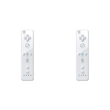 2X Straight Handle Remote Control Gamepad Wireless with Silicone Case Compatible for Controller