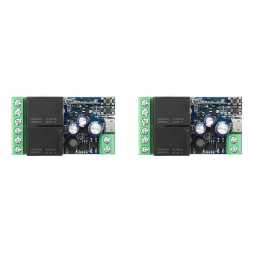 2X EWeLink WIFI    12V 24V 48V Module 2 Channel Relay Receiver Wireless Remote Control Work USB