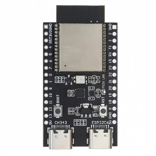 2X ESP32-C6 ESP32 WiFi+ Internet of Things Dual Type-C Development Board ESP 32 Core Board ESP32-C6-Dev Kit 2